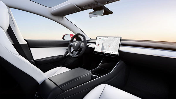 Tesla Model 3 interior first-generation dashboard
